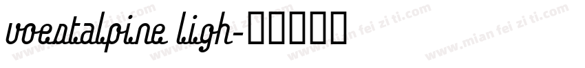 voestalpine ligh字体转换